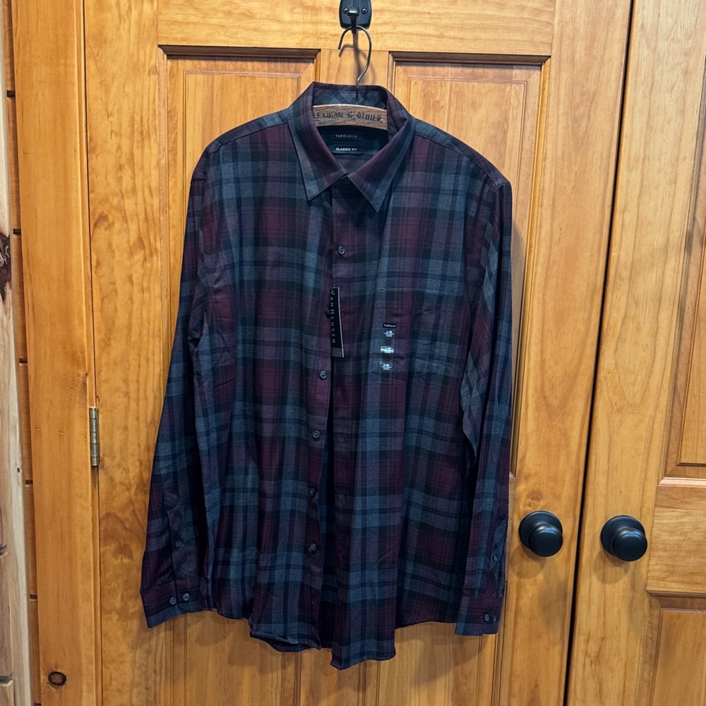 Van Heusen Multicolor Plaid Long Sleeve Shirt - Picture 2 of 7